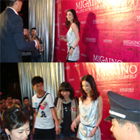 黃圣依出席深圳曼婭奴MIGAINO服裝活動現(xiàn)場