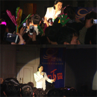 費翔出席成都靈感空間美容院活動現(xiàn)場